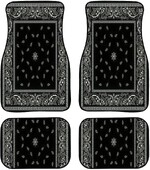 Covorașe de podea pentru mașină cu model negru Covoare de podea pentru mașini Accesorii auto față spate covorașe de podea pentru mașină seturi de 4 bucăți