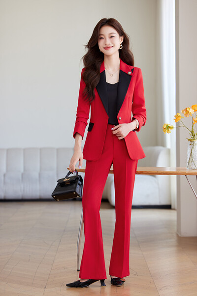 Γυναικείο πέτο NAVIU Απαλό, κομψή μόδα, μονόστηθο, μακρυμάνικο μπλέιζερ και παντελόνι Κομψό γυναικείο γραφείο εργασίας