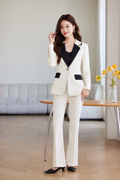 Γυναικείο πέτο NAVIU Απαλό, κομψή μόδα, μονόστηθο, μακρυμάνικο μπλέιζερ και παντελόνι Κομψό γυναικείο γραφείο εργασίας