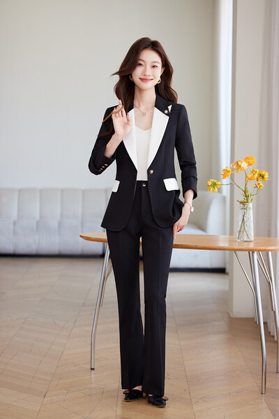 Γυναικείο πέτο NAVIU Απαλό, κομψή μόδα, μονόστηθο, μακρυμάνικο μπλέιζερ και παντελόνι Κομψό γυναικείο γραφείο εργασίας