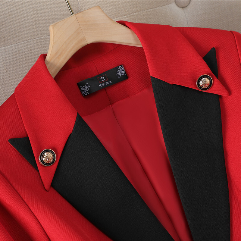 Γυναικείο πέτο NAVIU Απαλό, κομψή μόδα, μονόστηθο, μακρυμάνικο μπλέιζερ και παντελόνι Κομψό γυναικείο γραφείο εργασίας