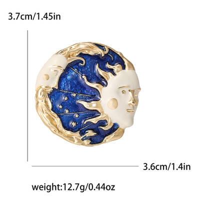 Shining Rhinestone Moon καρφίτσες για γυναίκες Unisex Glamour Pins Πολύχρωμα Διαθέσιμα αξεσουάρ γραφείου Δώρα