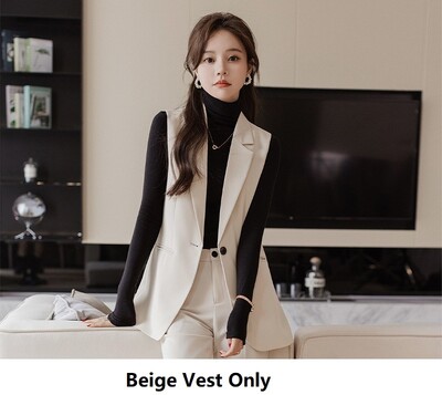 Formális egyenruhák üzleti öltönyök blézerek Női nőknek Formális, elegáns karriernadrágok nadrággal, mellényekkel és mellényekkel