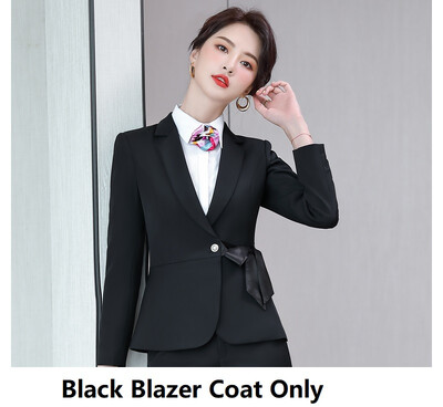 Supradimensionat 5XL Formal femei costume de afaceri cu mâneci lungi toamnă iarnă profesionale dame office pantaloni set blazere