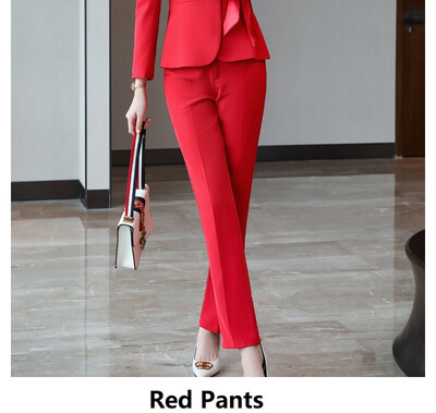 Supradimensionat 5XL Formal femei costume de afaceri cu mâneci lungi toamnă iarnă profesionale dame office pantaloni set blazere