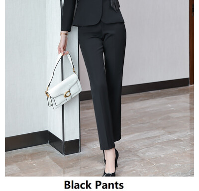 Supradimensionat 5XL Formal femei costume de afaceri cu mâneci lungi toamnă iarnă profesionale dame office pantaloni set blazere