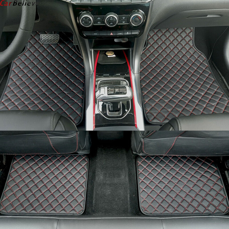Piese de interior din piele Covoare universale pentru podea auto pentru Audi A6 C5 C7 C8 2004 2020 Covoare Covoare Tampoane Accesorii
