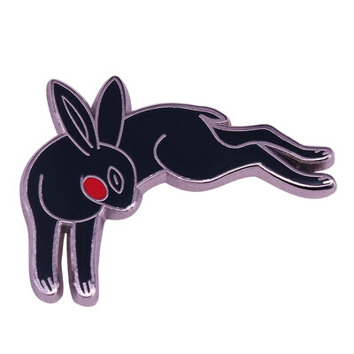 Kawaii Rabbit emaljas piespraudes Usagi Sakura dzīvnieku sakta multfilma Pet Little Bunny Pins rotaslietas