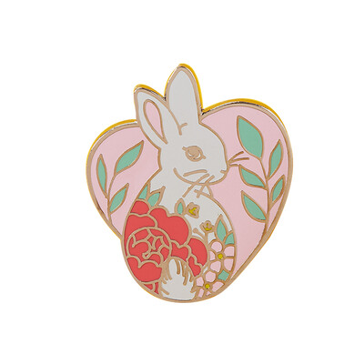 Kawaii Rabbit emaljas piespraudes Usagi Sakura dzīvnieku sakta multfilma Pet Little Bunny Pins rotaslietas