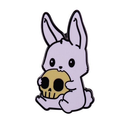 Kawaii Rabbit emaljas piespraudes Usagi Sakura dzīvnieku sakta multfilma Pet Little Bunny Pins rotaslietas