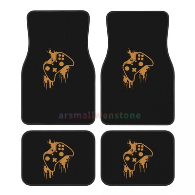 Παιχνίδι πολύχρωμο Joystick 4PCS Crystal Velvet Γυναικείο πατάκι αυτοκινήτου, Anti Fouling πατάκι αυτοκινήτου Αξεσουάρ εσωτερικού αυτοκινήτου