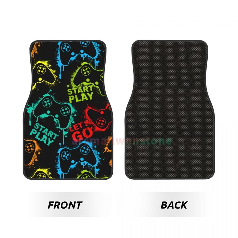 Παιχνίδι πολύχρωμο Joystick 4PCS Crystal Velvet Γυναικείο πατάκι αυτοκινήτου, Anti Fouling πατάκι αυτοκινήτου Αξεσουάρ εσωτερικού αυτοκινήτου