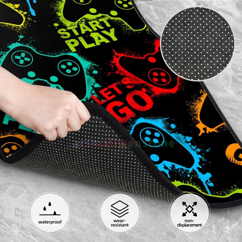 Παιχνίδι πολύχρωμο Joystick 4PCS Crystal Velvet Γυναικείο πατάκι αυτοκινήτου, Anti Fouling πατάκι αυτοκινήτου Αξεσουάρ εσωτερικού αυτοκινήτου