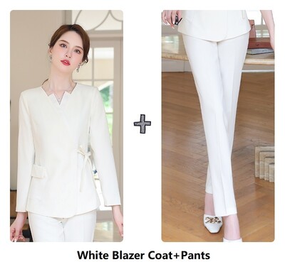 Costumul pantalon elegant, formal, îmbrăcăminte de birou profesională, costume de afaceri, cu pantaloni și jachete, haină pentru doamne, blazer pentru interviu în carieră