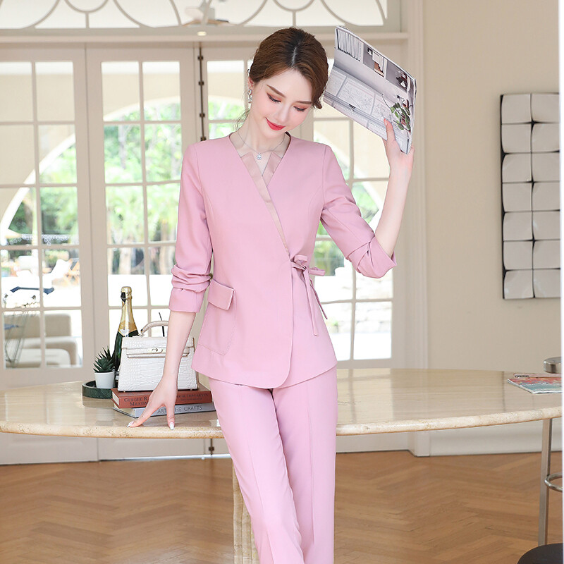 Costumul pantalon elegant, formal, îmbrăcăminte de birou profesională, costume de afaceri, cu pantaloni și jachete, haină pentru doamne, blazer pentru interviu în carieră