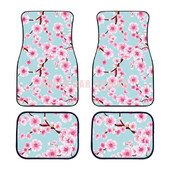 Sakura Flower JDM Racing Cluture Πατάκι αυτοκινήτου Στυλ Αξεσουάρ εσωτερικού χώρου Μοκέτα Universal πατάκια προστατευτικά πατάκια δαπέδου