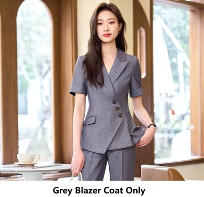 Svinīgi bleizeri Sieviešu lietišķie darba apģērbi uzvalki vasaras dāmu biroja bikškostīmi profesionālie tērpi komplekti vienoti stili lielizmēra