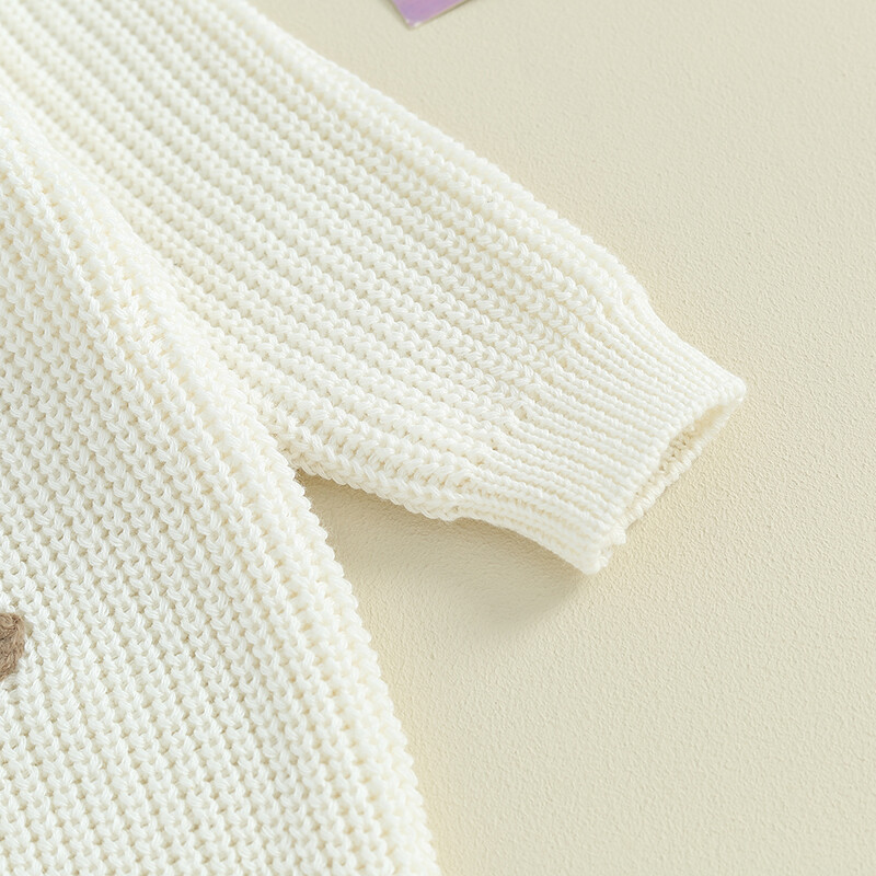 Jesenné dievčenské svetre Citgeett s dlhým rukávom, výšivkou a pletenými topmi, jesenné oblečenie