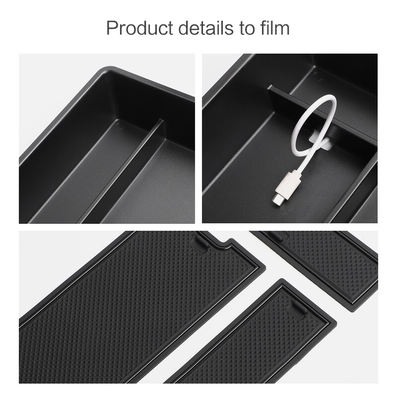 Pentru Xpeng G6 Consolă centrală auto Tavă Cotieră Cutie de depozitare Organizator Accesorii interioare Amenajare Aranjare Negru