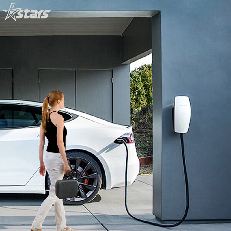 Pentru Tesla CCS1 J1772 Adaptor încărcător Geantă de depozitare impermeabilă Carcasă de protecție de transport pentru accesoriu de încărcare a mașinii electrice