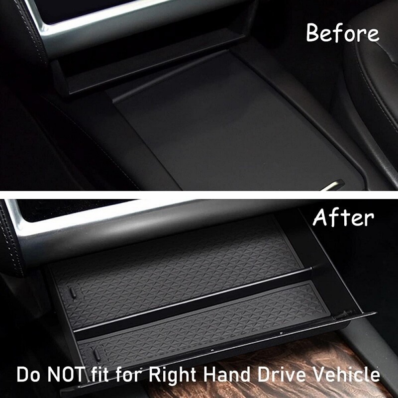 Organizator pentru consolă centrală auto, cutie de depozitare, sertar, ochelari, carte, creion, organizator pentru Tesla Model S Model X, accesorii pentru interior