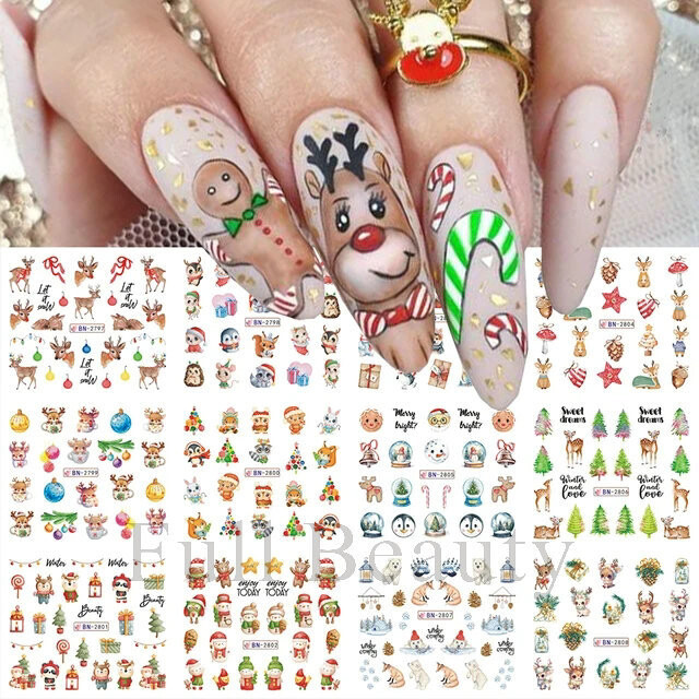 Határon átnyúló új köröm vízjel matrica rajzfilm medve papagáj aranyos állat köröm matrica