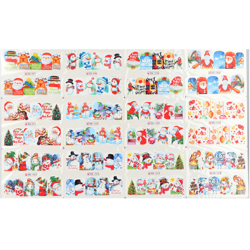 Határon átnyúló új köröm vízjel matrica rajzfilm medve papagáj aranyos állat köröm matrica