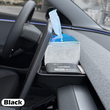 Για Tesla Model 3 Highland 2024 Silicone Storage Box Ταμπλό Δίσκος αποθήκευσης ETC Tissue Box Κεντρική κονσόλα Οθόνη Πίσω Organizer