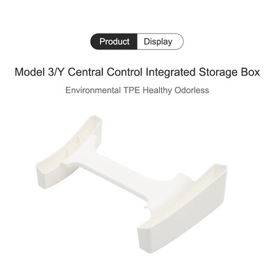 Για Tesla Model 3 Y White Storage Box Αυτοκίνητο Διπλό Επίπεδο Οθόνη Ταμπλό Υποβραχιόνιο Κεντρικά Κουτιά ελέγχου Αξεσουάρ εσωτερικού αυτοκινήτου