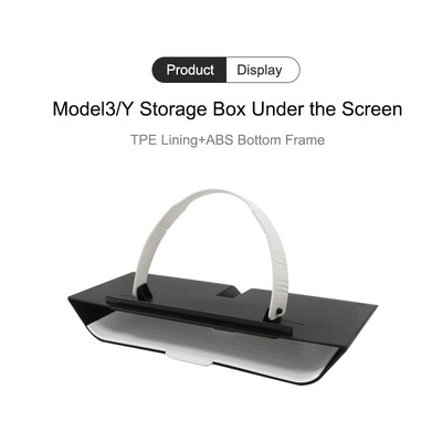 Για Tesla Model 3 Y White Storage Box Αυτοκίνητο Διπλό Επίπεδο Οθόνη Ταμπλό Υποβραχιόνιο Κεντρικά Κουτιά ελέγχου Αξεσουάρ εσωτερικού αυτοκινήτου