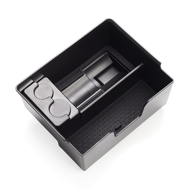 Accesorii pentru Tesla Model 3 Tavă organizatoare pentru consola centrală cu suport pentru adaptor de încărcare, suport pentru monede și ochelari de soare pentru modelul 3