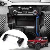 Cutie de depozitare a schimbătorului de viteze pentru consola centrală pentru Ford Bronco 2021 2022 2023 2024, tavă de depozitare laterală organizatoare pentru accesorii Bronco