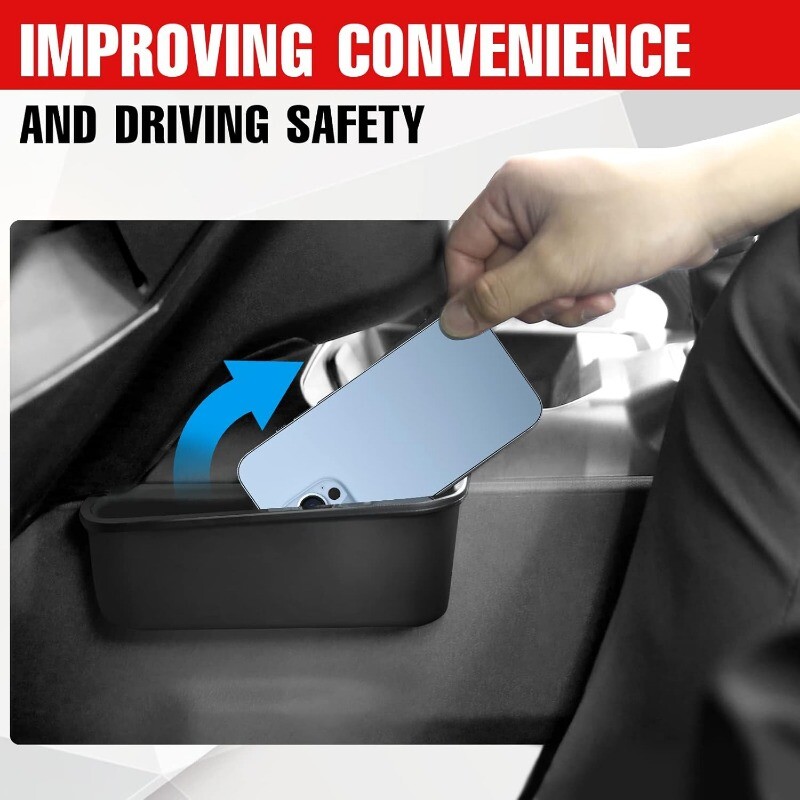 Cutie de depozitare a schimbătorului de viteze pentru consola centrală pentru Ford Bronco 2021 2022 2023 2024, tavă de depozitare laterală organizatoare pentru accesorii Bronco