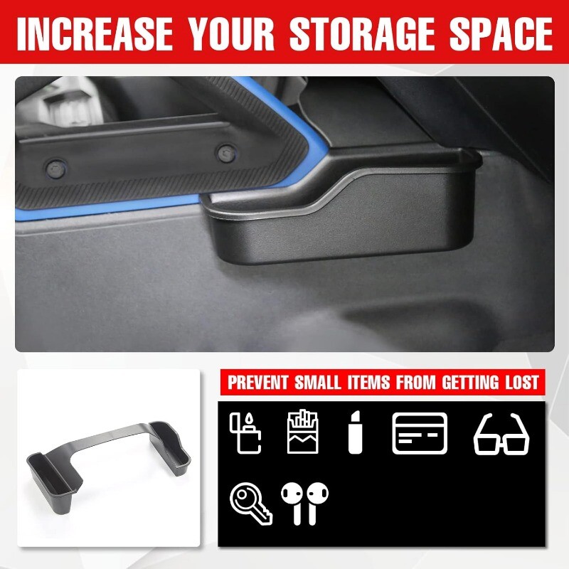 Cutie de depozitare a schimbătorului de viteze pentru consola centrală pentru Ford Bronco 2021 2022 2023 2024, tavă de depozitare laterală organizatoare pentru accesorii Bronco