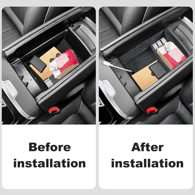 Pentru Benz EQE Sedan/EQE-SUV/EQS Cutie de organizare auto Cotieră de depozitare Consola centrală articole diverse Accesorii pentru tavă Depozitare de mare capacitate