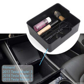 Cutie de depozitare pentru cotieră centrală pentru mașină, container auto, cutie organizatoare pentru mănuși, depozitare, ordonare pentru Tesla Model 3 2017 2018 2019, accesorii