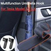 2 bucăți cârlige auto multifuncționale pentru Tesla Model 3 YSX umbrelă de mașină cârlig adeziv agățat depozitare cataramă rack accesorii pentru mașină