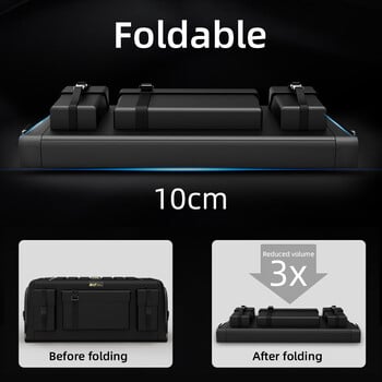 Για Tesla Model 3 Medel Y Trunk Storage Organizer με Καπάκι Car Trunk Organizer Storage Box Oxford Cloth Αναδιπλούμενος Οργανισμός