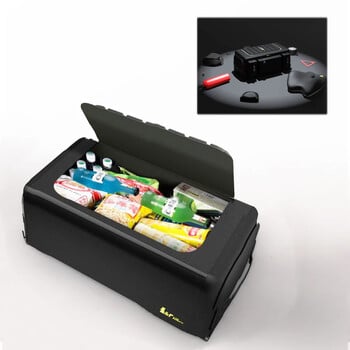 Για Tesla Model 3 Medel Y Trunk Storage Organizer με Καπάκι Car Trunk Organizer Storage Box Oxford Cloth Αναδιπλούμενος Οργανισμός