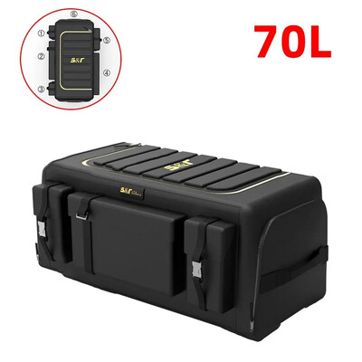 Paredzēts Tesla Model 3 Medel Y bagāžnieka glabāšanas organizatoram ar vāku automašīnas bagāžnieka organizatora uzglabāšanas kastei Oksfordas auduma salokāms organizators