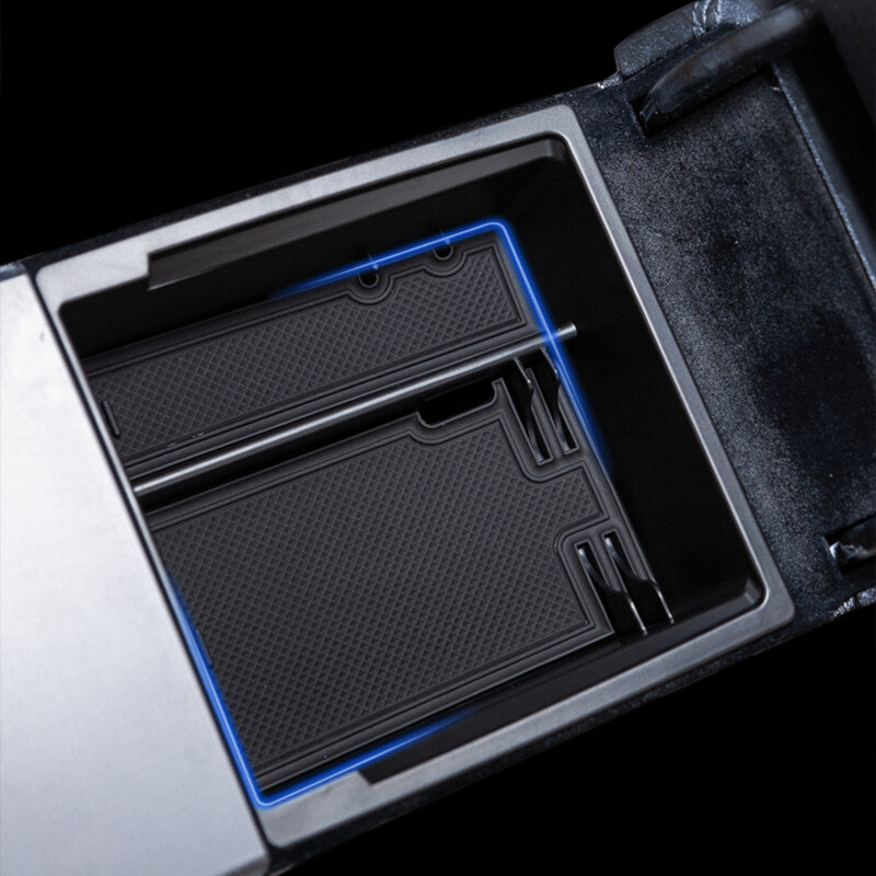 Organizator pentru consolă centrală pentru Tesla Model 3 Highland 2024 Cutie de depozitare pentru cotiera și organizator sertar frontal Cotiera ascunsă