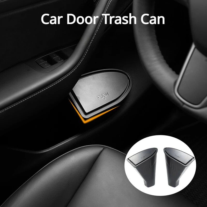 Tesla Model Y szemeteskukához, hátsó üléshez, hátsó üléshez, az ülés alatti tárolódobozhoz.