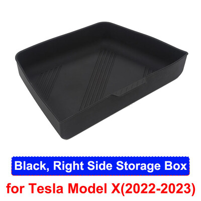 Tesla Model X-hez Hátsó csomagtartó tároló rendszerező doboz tálca szilikon vízálló ModelX 2023 2022 védő autó belső kiegészítők