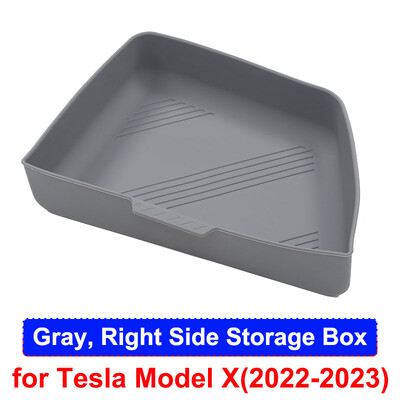 Tesla Model X-hez Hátsó csomagtartó tároló rendszerező doboz tálca szilikon vízálló ModelX 2023 2022 védő autó belső kiegészítők