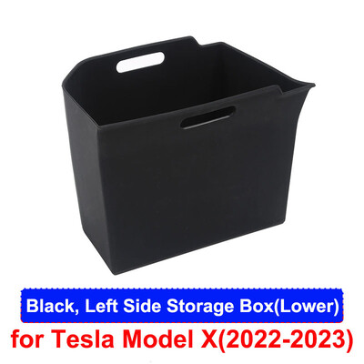 Tesla Model X-hez Hátsó csomagtartó tároló rendszerező doboz tálca szilikon vízálló ModelX 2023 2022 védő autó belső kiegészítők