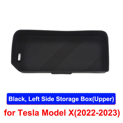 Tesla Model X-hez Hátsó csomagtartó tároló rendszerező doboz tálca szilikon vízálló ModelX 2023 2022 védő autó belső kiegészítők
