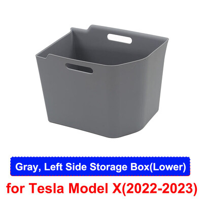 Tesla Model X-hez Hátsó csomagtartó tároló rendszerező doboz tálca szilikon vízálló ModelX 2023 2022 védő autó belső kiegészítők