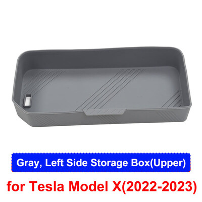 Tesla Model X-hez Hátsó csomagtartó tároló rendszerező doboz tálca szilikon vízálló ModelX 2023 2022 védő autó belső kiegészítők