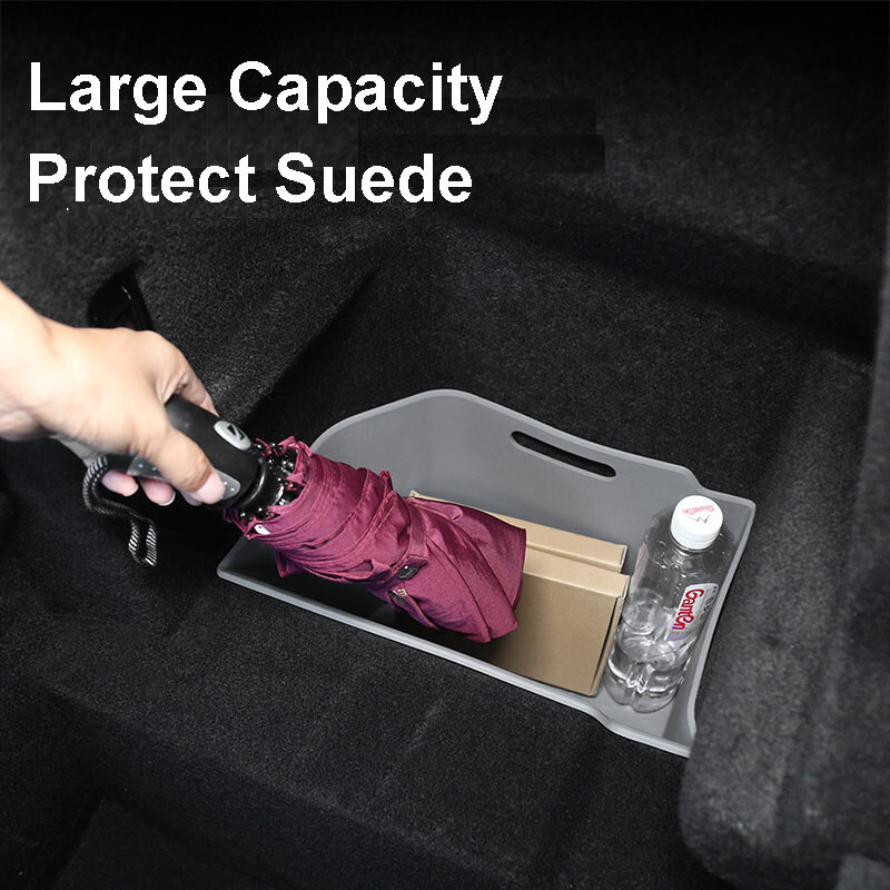 Tesla Model X-hez Hátsó csomagtartó tároló rendszerező doboz tálca szilikon vízálló ModelX 2023 2022 védő autó belső kiegészítők