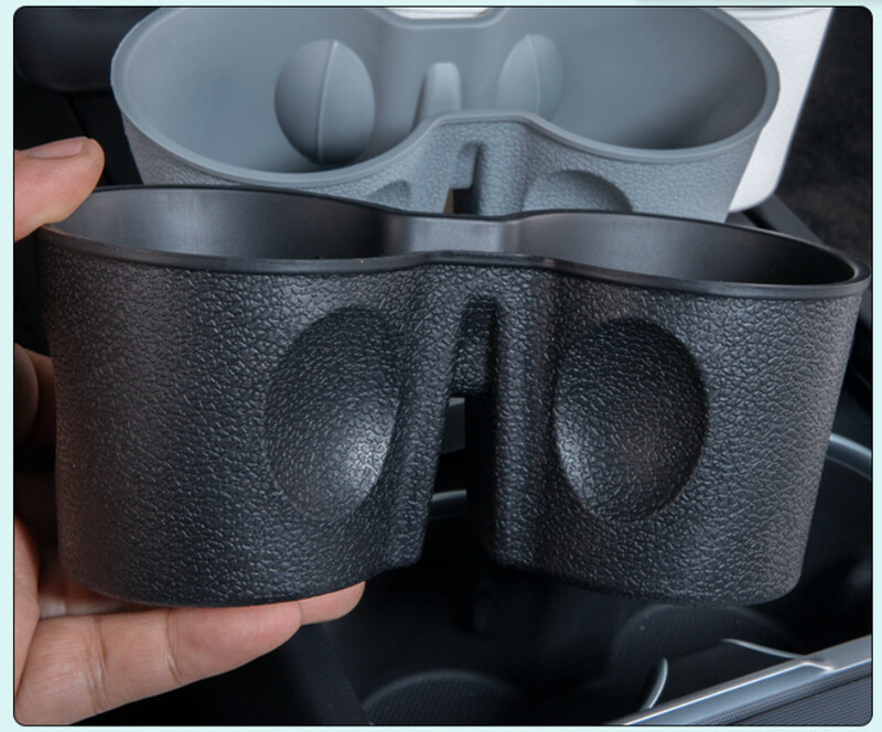 Θήκη ποτηριού TPE Insert Tray For Tesla Model 3/Y Organizer κεντρικής κονσόλας Επένδυση ποτηροθήκης